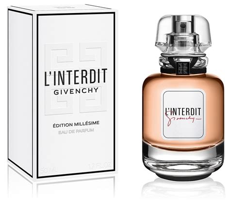 l'interdit millesime edition givenchy|l'interdit donnechy millésime.